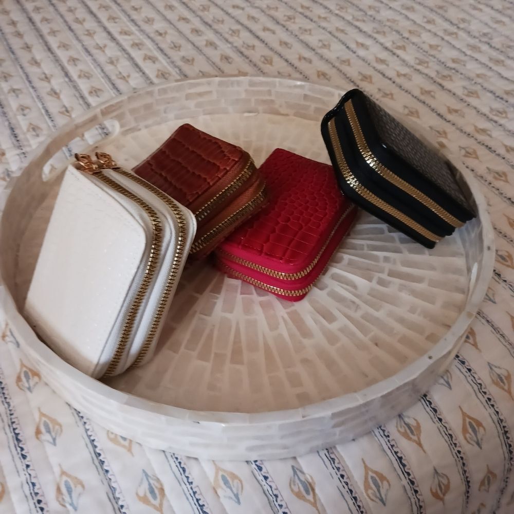 Women's RFID Wallets in RED and BROWN